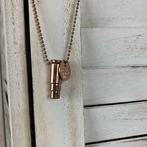 Fighting Hunger Bullet Necklace - Rose Gold